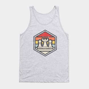 Retro Chess Rook Light Tank Top